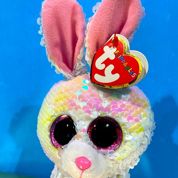 TY FLIPPABLES LIMITED COLLECTION NWT BONNIE (BUNNY) ATTACHED TAGS PRETTY SEQUINS - Picture 3 of 16